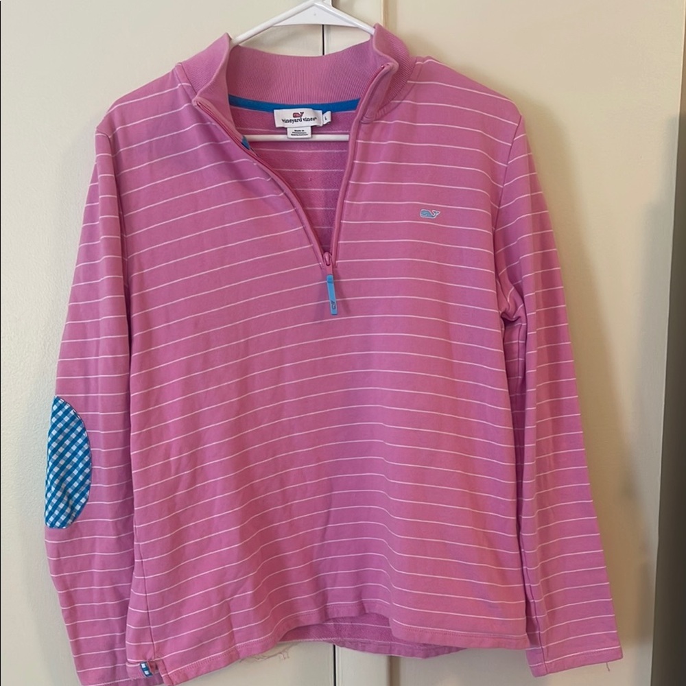 Vineyard Vines Pink Striped Pullover